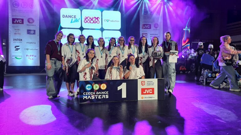 1. místo TŠ Atak, 3.liga malé street formace JVK, choreo The System Broken, RK JČ Czech Dance Masters, 30.3.2025 Č. Budějovice