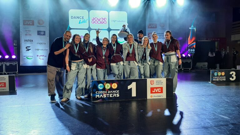1. místo TŠ Atak, Extraliga malé street formace HVK, choreo Naruby, RK JČ Czech Dance Masters, 30.3.2025 Č. Budějovice