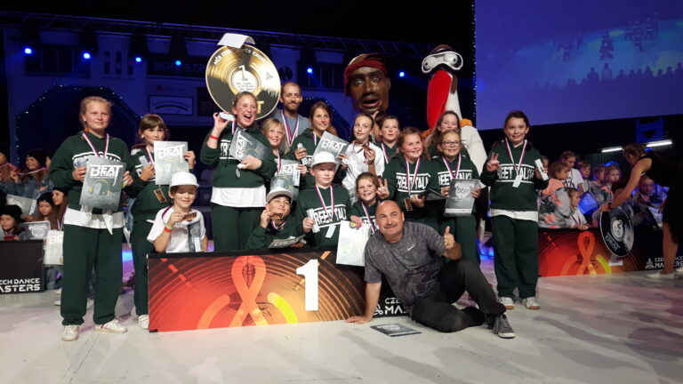 1. místo, TŠ Atak, III. liga street formace děti, choreografie Street Talkin´, MČR BeatStreet 23.5.2018 Brno