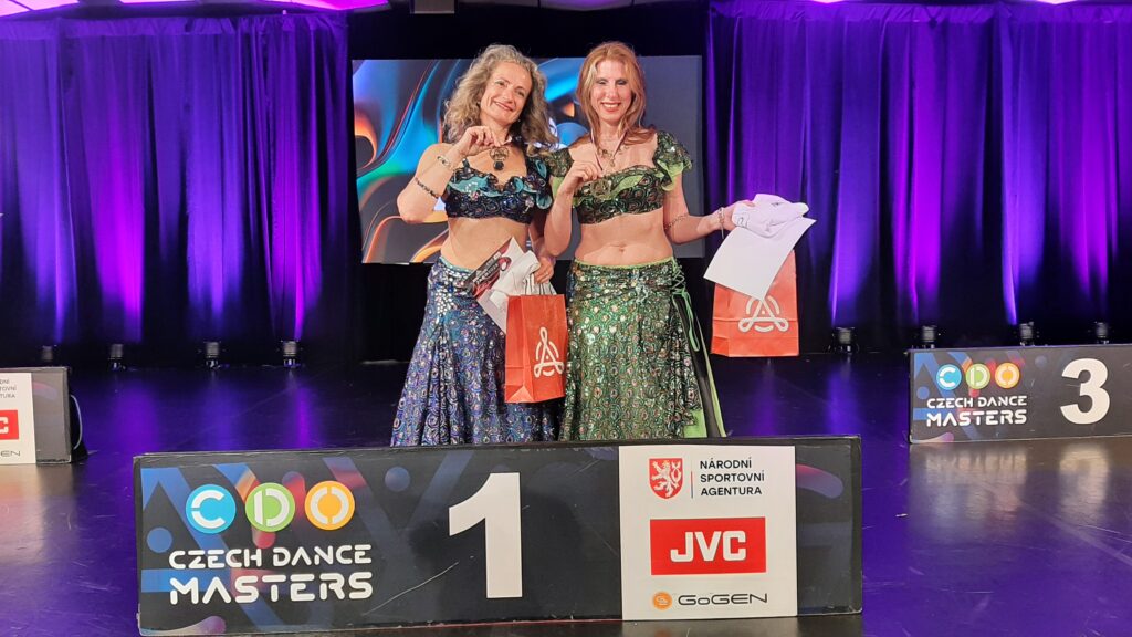 1.místo, TŠ Atak, duo Belly oriental dance Adults 2, Lydie Humlová - Jitka Pekarovičová, MČR Grandfinále Kongresové centrum 30.5.2025 Praha